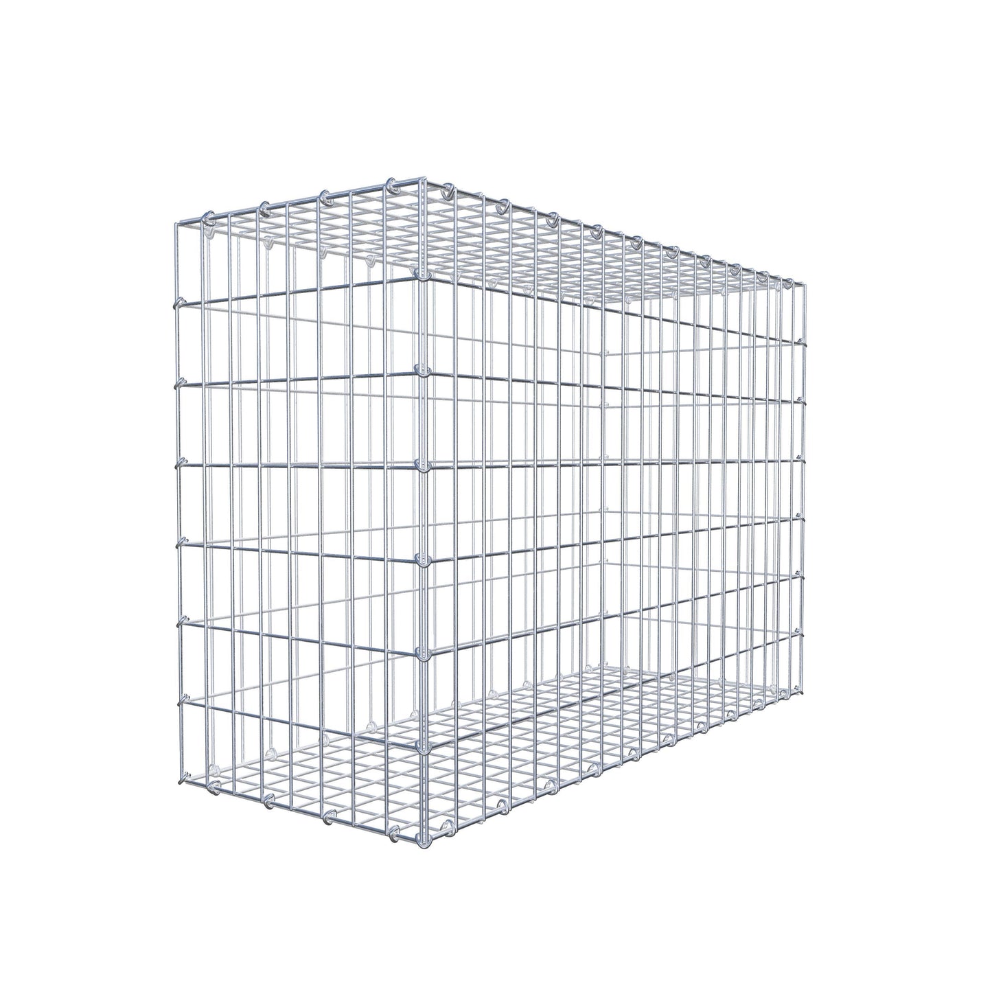Gabion 100 cm x 70 cm x 40 cm (L x H x P), mailles 5 cm x 10 cm, anneau en C