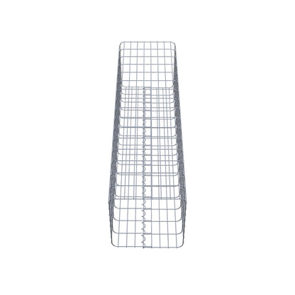 Columna de gaviones, angular 42 cm x 42 cm, 160 cm de altura, MW 5 cm x 10 cm