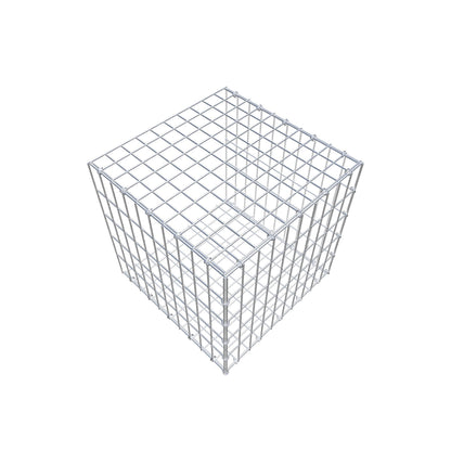 Mounted gabion type 2 50 cm x 50 cm x 50 cm, mesh size 5 cm x 10 cm, C-ring