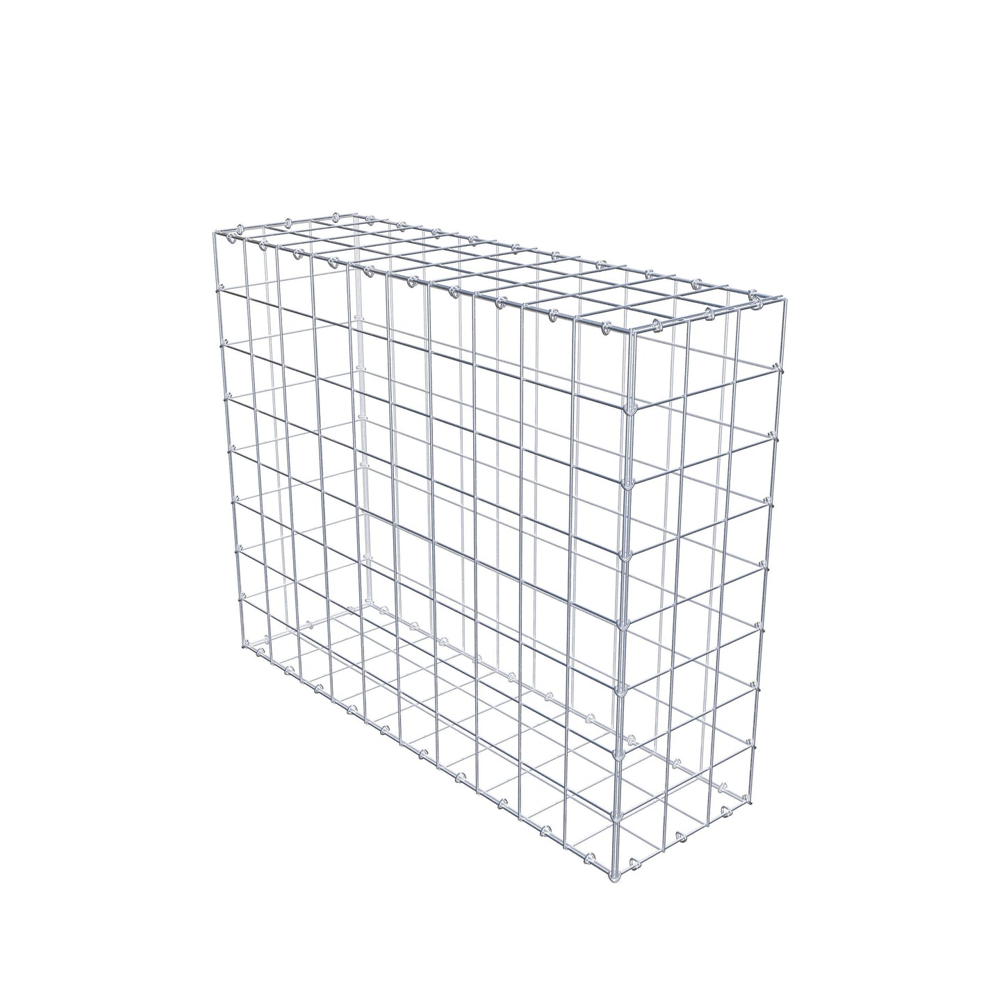 Gabion 100 cm x 80 cm x 30 cm (L x H x D), maskstorlek 10 cm x 10 cm, C-ring