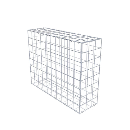 Gabion 100 cm x 80 cm x 30 cm (L x H x D), maskstorlek 10 cm x 10 cm, C-ring