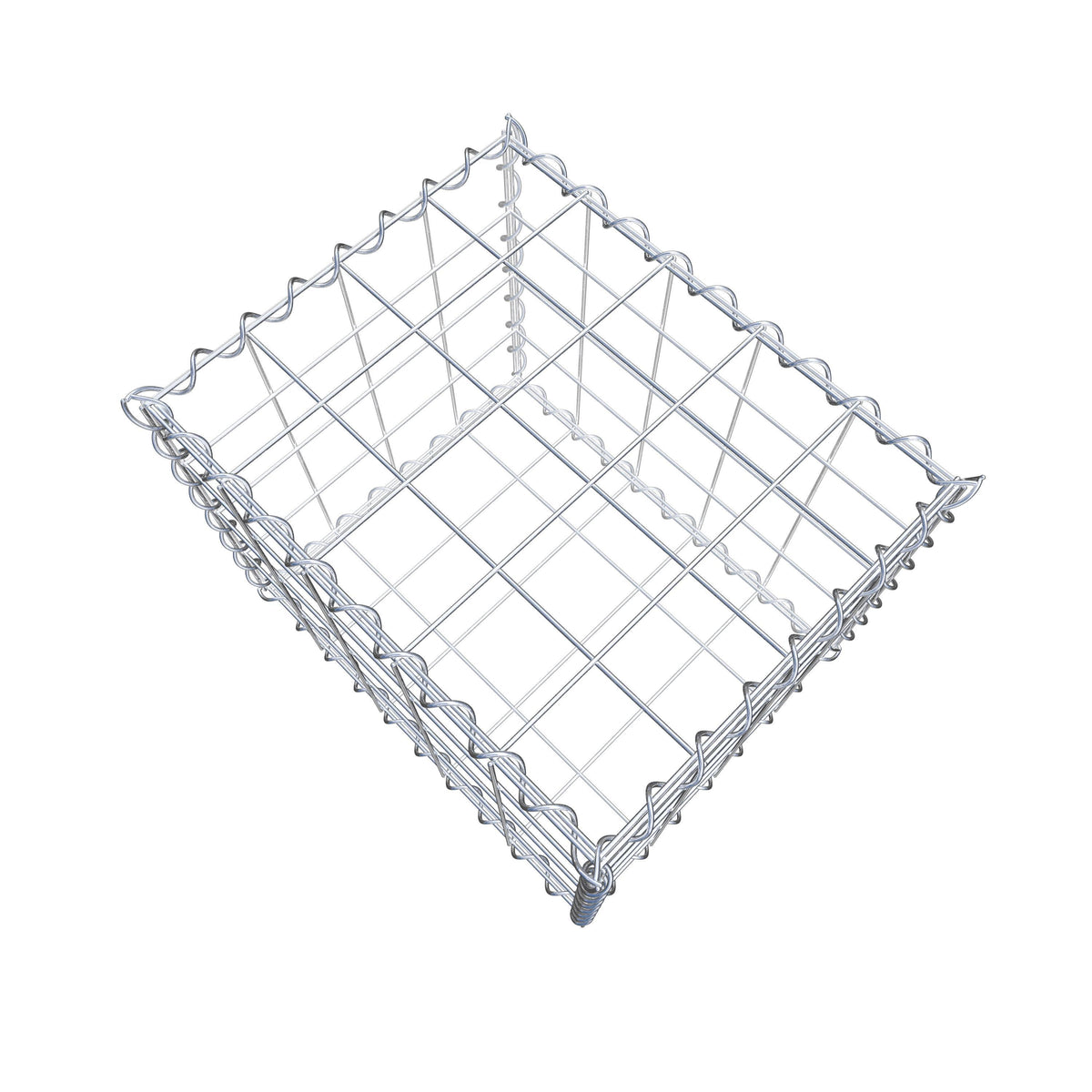 Gabione 50 cm x 40 cm x 40 cm (L x H x T), Maschenweite 10 cm x 10 cm, Spirale