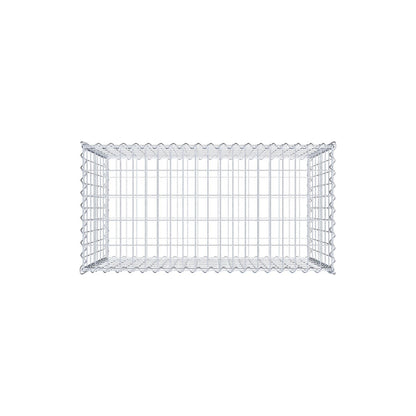 Gabione 100 cm x 70 cm x 50 cm (L x H x T), Maschenweite 5 cm x 10 cm, Spirale