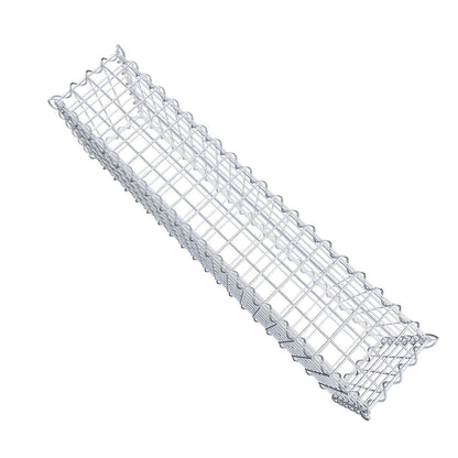 Set van 2 schanskorven 100 cm x 30 cm x 20 cm (L x H x D), maaswijdte 5 x 5 cm, spiraalvormig