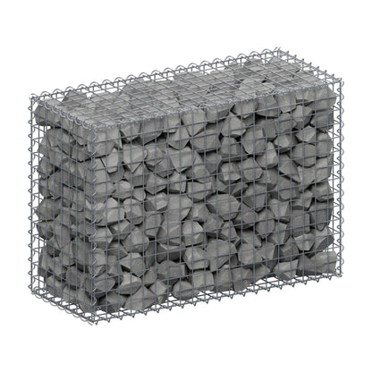 Gavión 100 cm x 70 cm x 40 cm (L x A x P), luz de malla 5 cm x 5 cm, en espiral