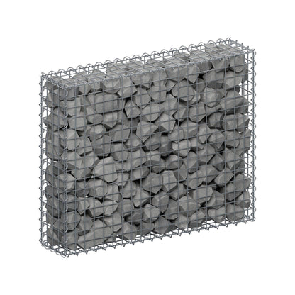 Schanskorf 100 cm x 80 cm x 20 cm (L x H x D), maaswijdte 5 cm x 5 cm, spiraalvormig