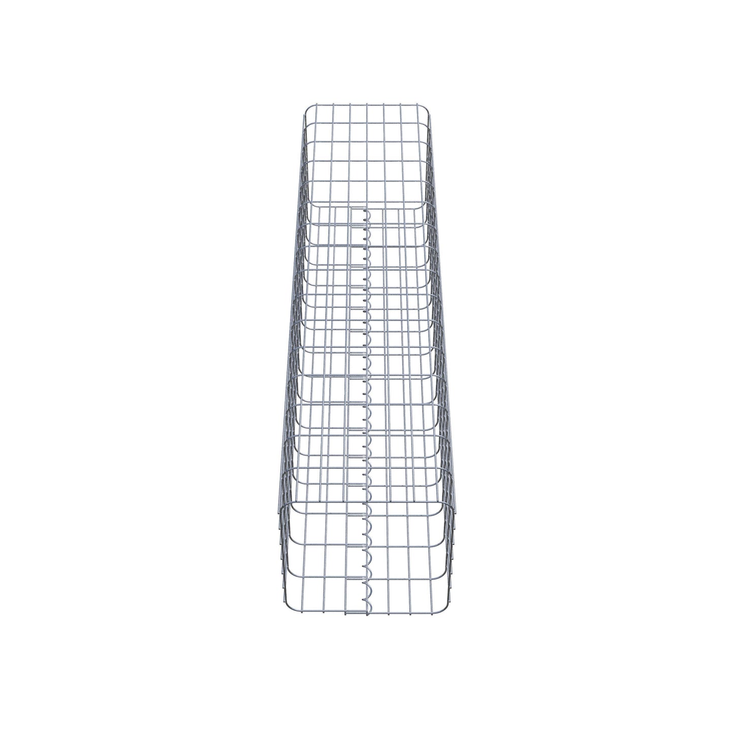 Columna de gaviones, angular 37 cm x 37 cm, 160 cm de altura, MW 5 cm x 10 cm