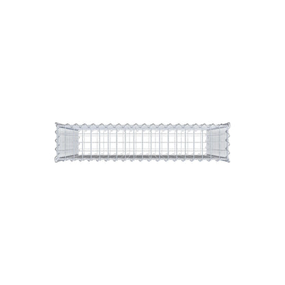 Gabbione 100 cm x 100 cm x 20 cm (L x H x P), maglia 5 cm x 5 cm, spirale