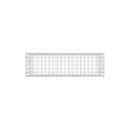 Gavión 100 cm x 60 cm x 30 cm (L x A x P), luz de malla 5 cm x 10 cm, anillo en C