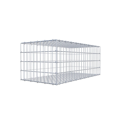 Gabbione 100 cm x 40 cm x 50 cm (L x H x P), maglia 5 cm x 10 cm, anello a C