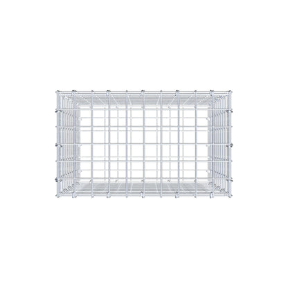 Gabbione 50 cm x 50 cm x 30 cm (L x H x P), maglia 5 cm x 5 cm, anello a C