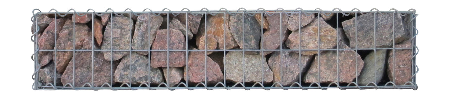 Gabion 100 cm x 20 cm x 30 cm (L x H x P), mailles 5 cm x 10 cm, spirale