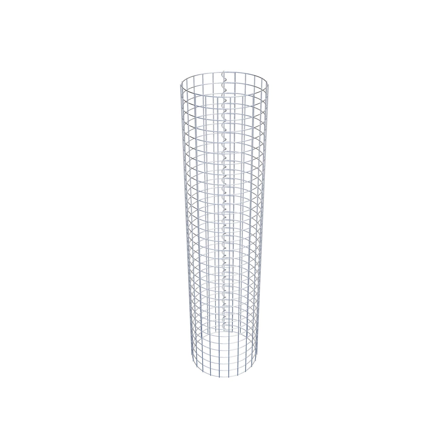 Columna de gaviones redonda 37 cm de diámetro, 160 cm de altura, malla 5 cm x 5 cm
