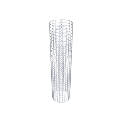 Columna de gaviones redonda 37 cm de diámetro, 160 cm de altura, malla 5 cm x 5 cm