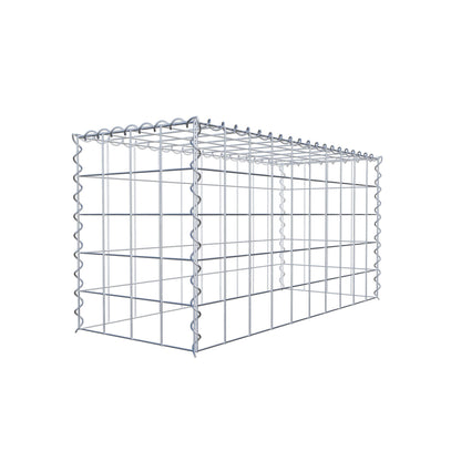 Gavión complementario tipo 3 100 cm x 50 cm x 40 cm (L x A x P), malla 10 cm x 10 cm, espiral