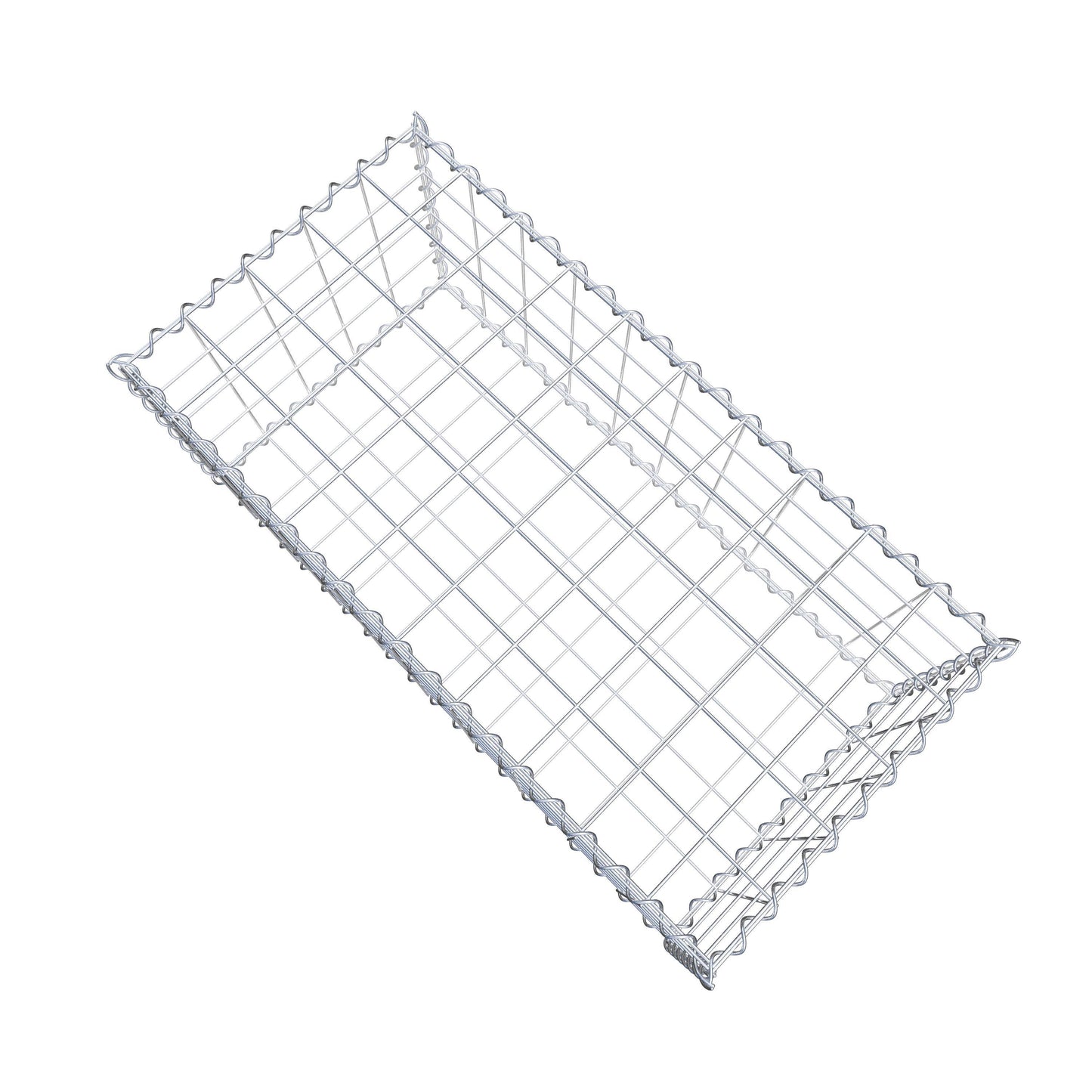 Gavión 100 cm x 40 cm x 50 cm (largo x alto x fondo), malla 10 cm x 10 cm, en espiral