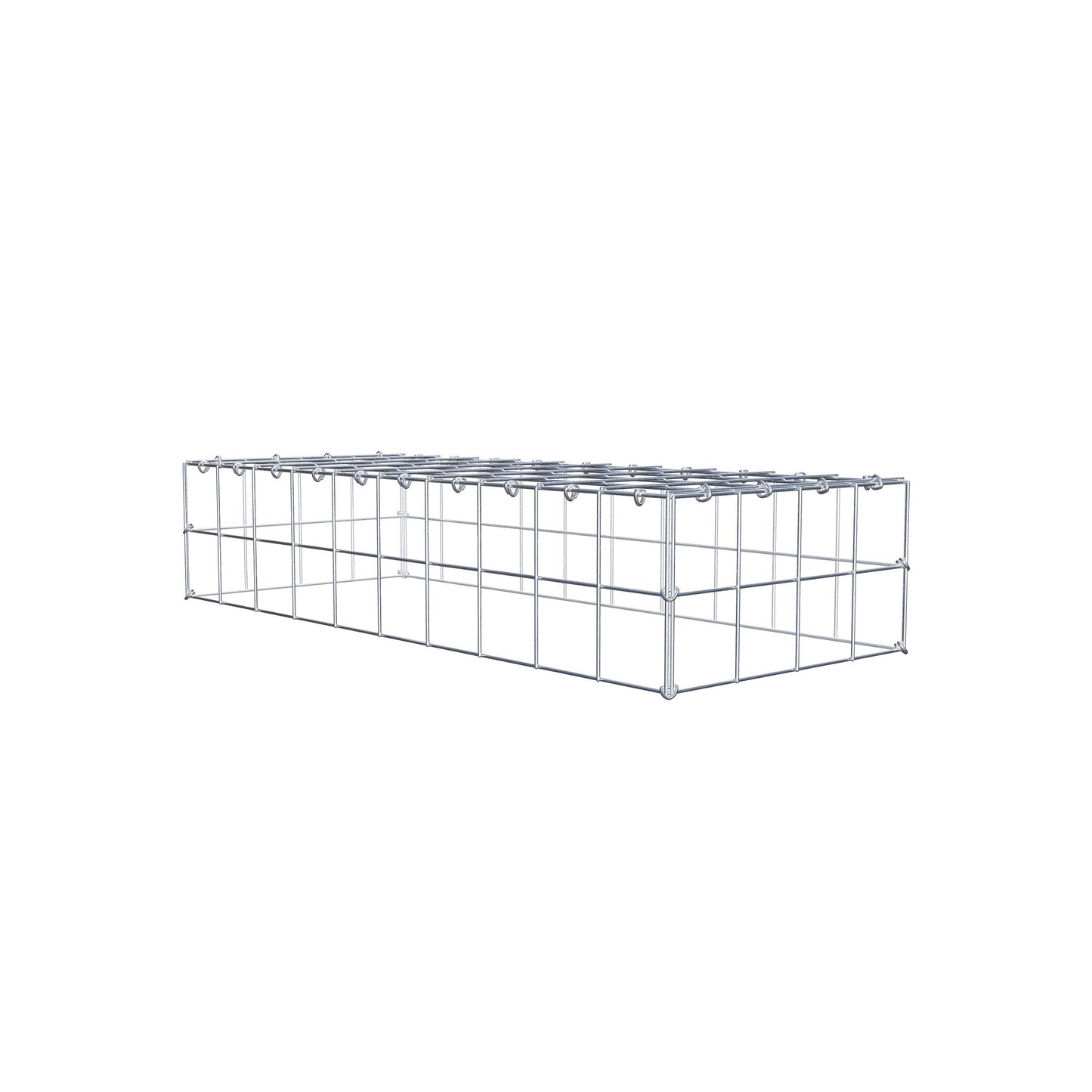 Gavión complementario de tipo 3 100 cm x 20 cm x 40 cm (L x A x P), malla 10 cm x 10 cm, anillo en C
