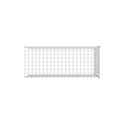 Gabbione aggiuntivo tipo 4 100 cm x 50 cm x 40 cm (L x H x P), dimensione maglia 5 cm x 5 cm, a spirale