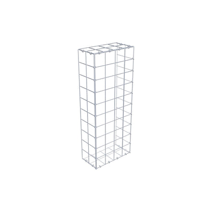 Type 2 oplegkorf 100 cm x 20 cm x 40 cm (L x H x D), maaswijdte 10 cm x 10 cm, C-ring