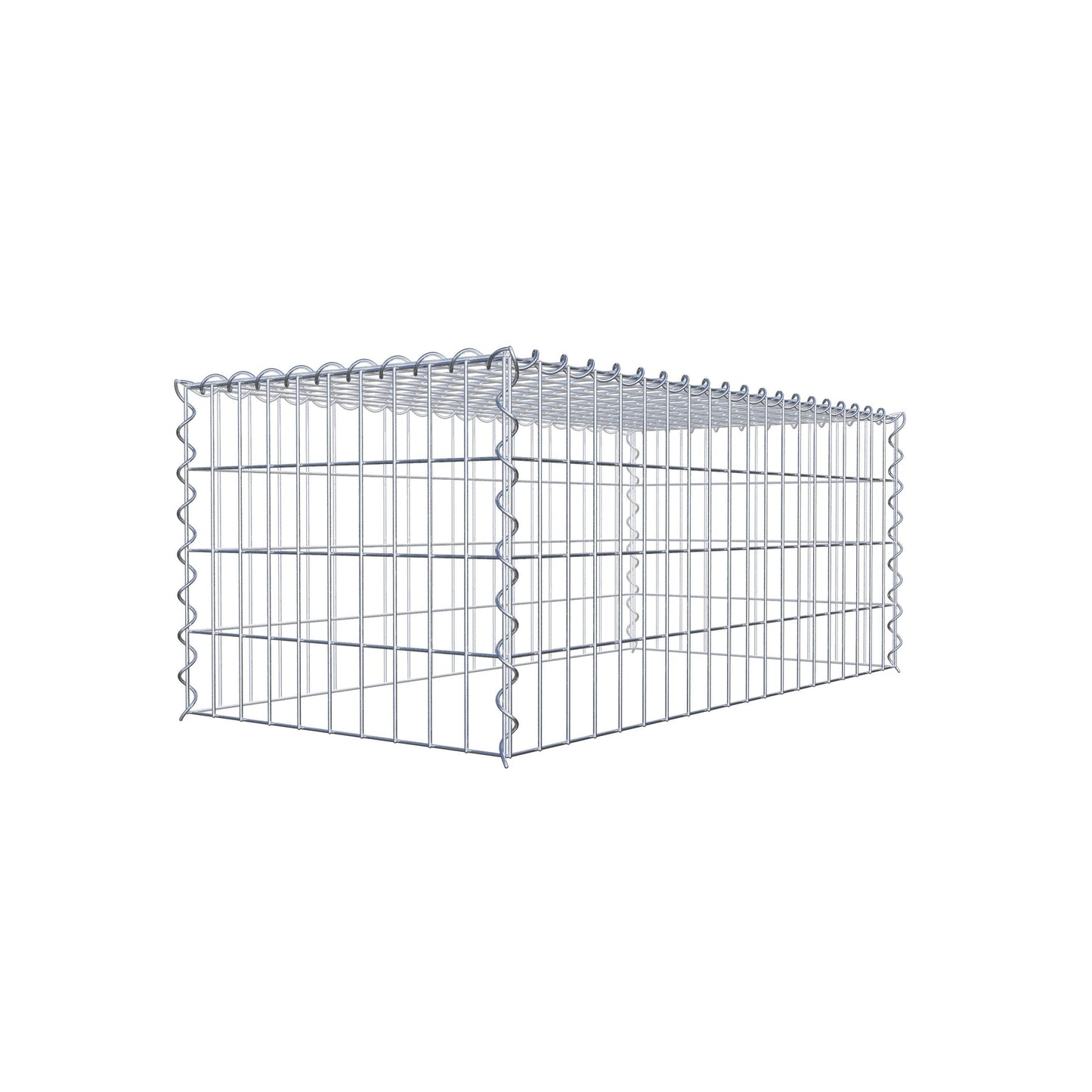 Gavión complementario tipo 3 100 cm x 40 cm x 50 cm (L x A x P), malla 5 cm x 10 cm, espiral