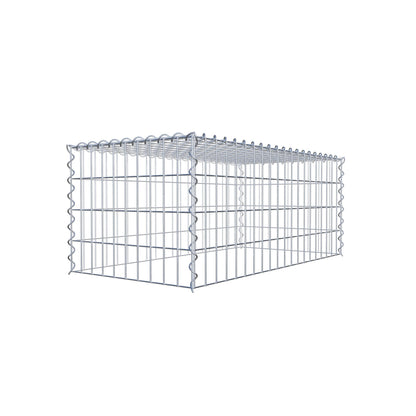 Gavión complementario tipo 3 100 cm x 40 cm x 50 cm (L x A x P), malla 5 cm x 10 cm, espiral