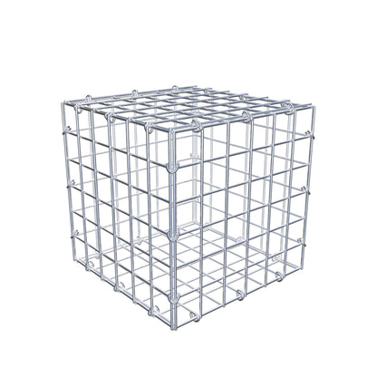 Gabion 30 cm x 30 cm x 30 cm (L x H x P), mailles 5 cm x 5 cm, anneau en C