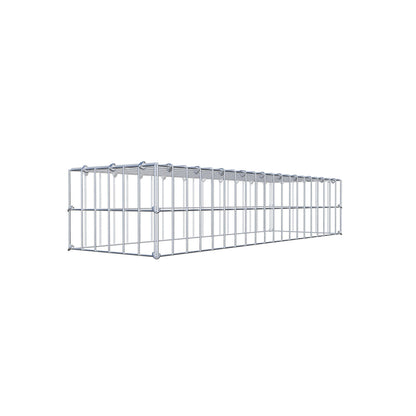 Fourche rapportée type 3 100 cm x 20 cm x 30 cm (L x H x P), mailles 5 cm x 10 cm, anneau C