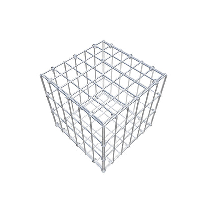 Schanskorf 30 cm x 30 cm x 30 cm (L x H x D), maaswijdte 5 cm x 10 cm, C-ring