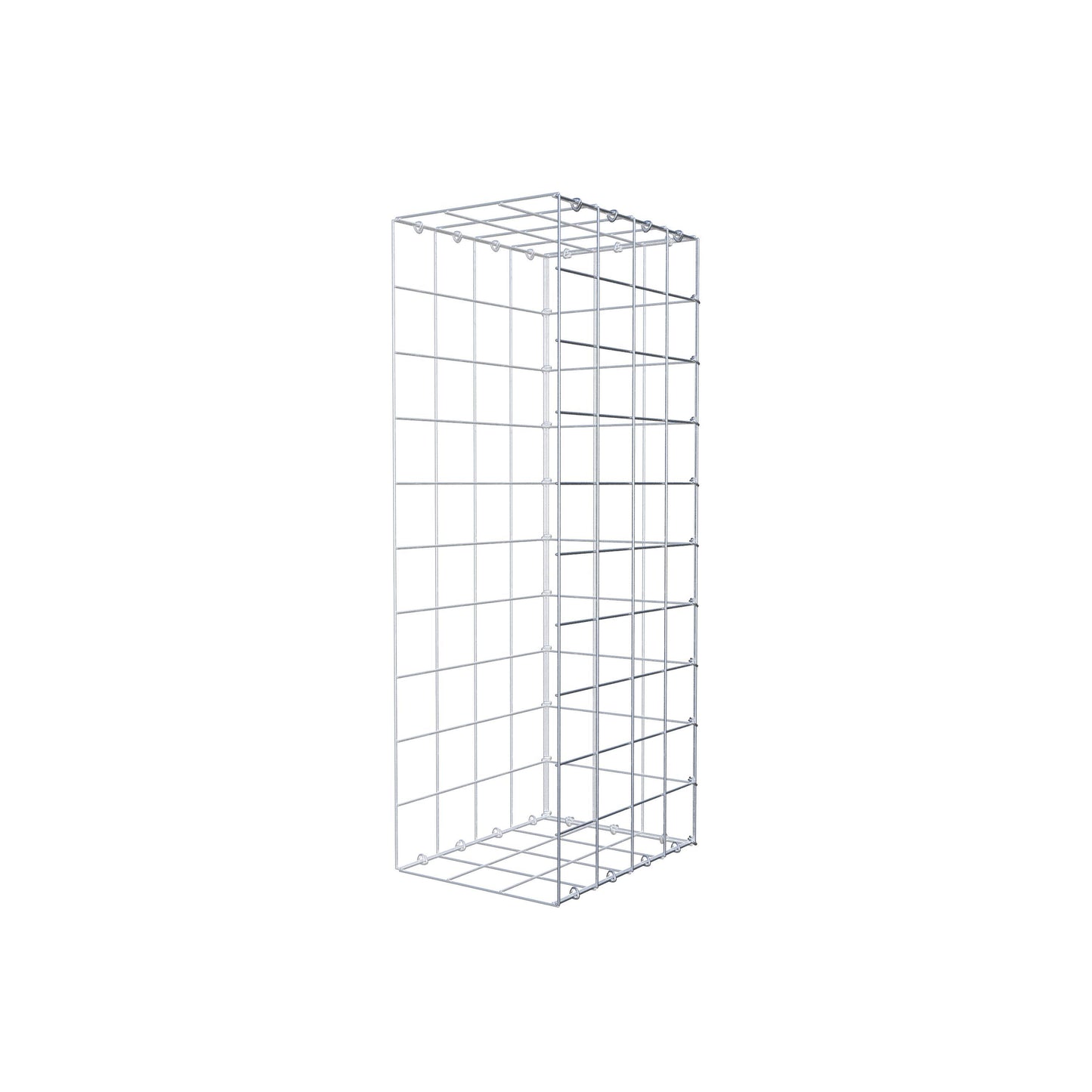 Type 2 oplegkorf 100 cm x 40 cm x 30 cm (L x H x D), maaswijdte 10 cm x 10 cm, C-ring