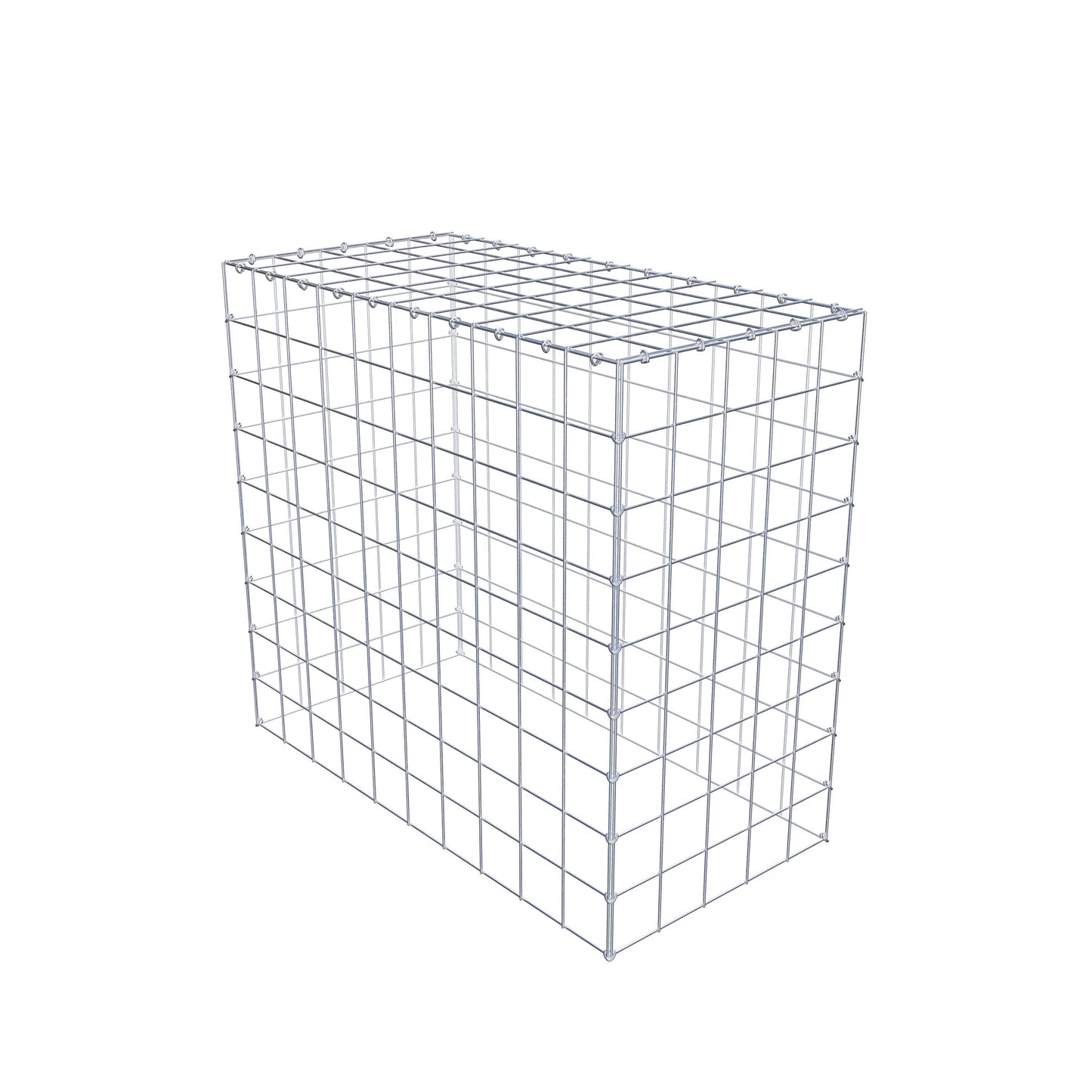Gavión complementario de tipo 3 100 cm x 90 cm x 50 cm (L x A x P), malla 10 cm x 10 cm, anillo en C