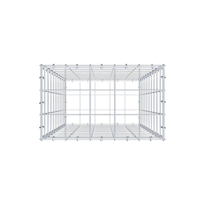 Gabião 100 cm x 50 cm x 30 cm (C x A x P), malhagem 10 cm x 10 cm, anel C