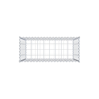 Gavión 100 cm x 80 cm x 40 cm (L x A x P), luz de malla 10 cm x 10 cm, en espiral