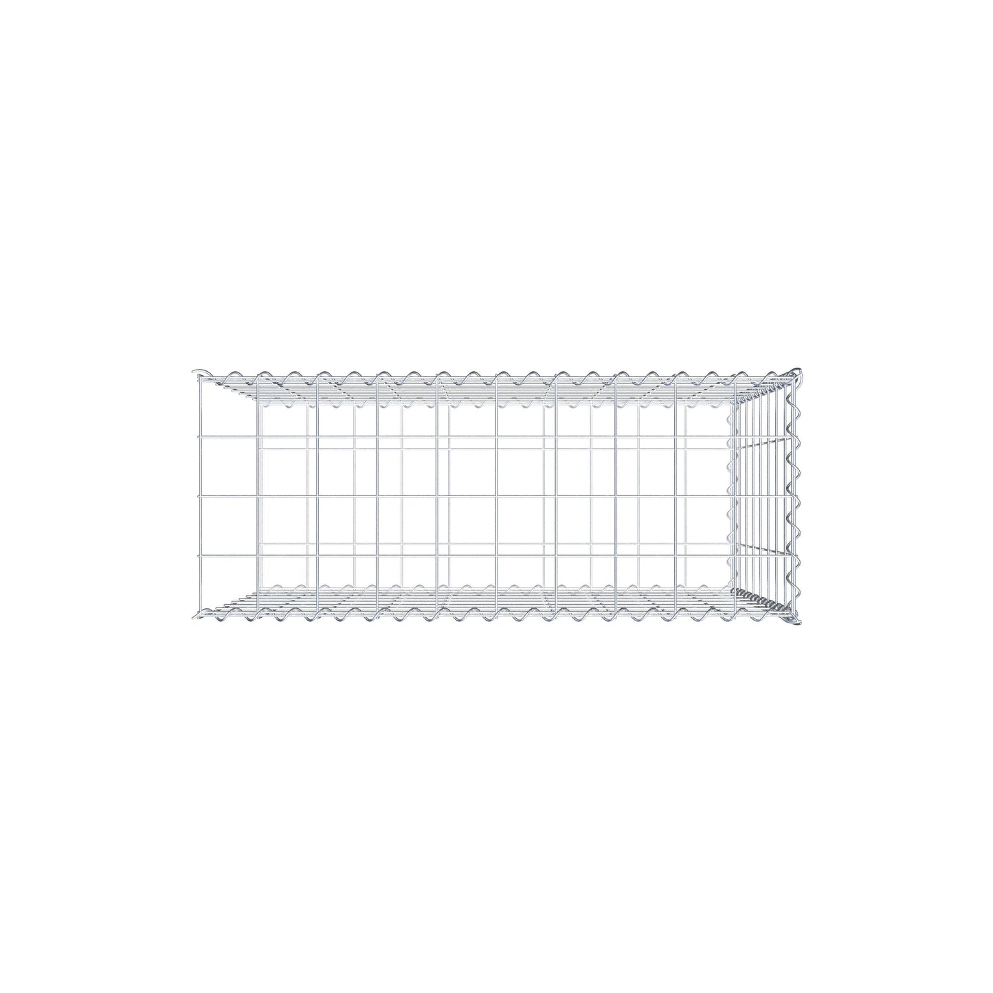 Gabião tipo 2 100 cm x 80 cm x 40 cm (C x A x P), malhagem 10 cm x 10 cm, espiral