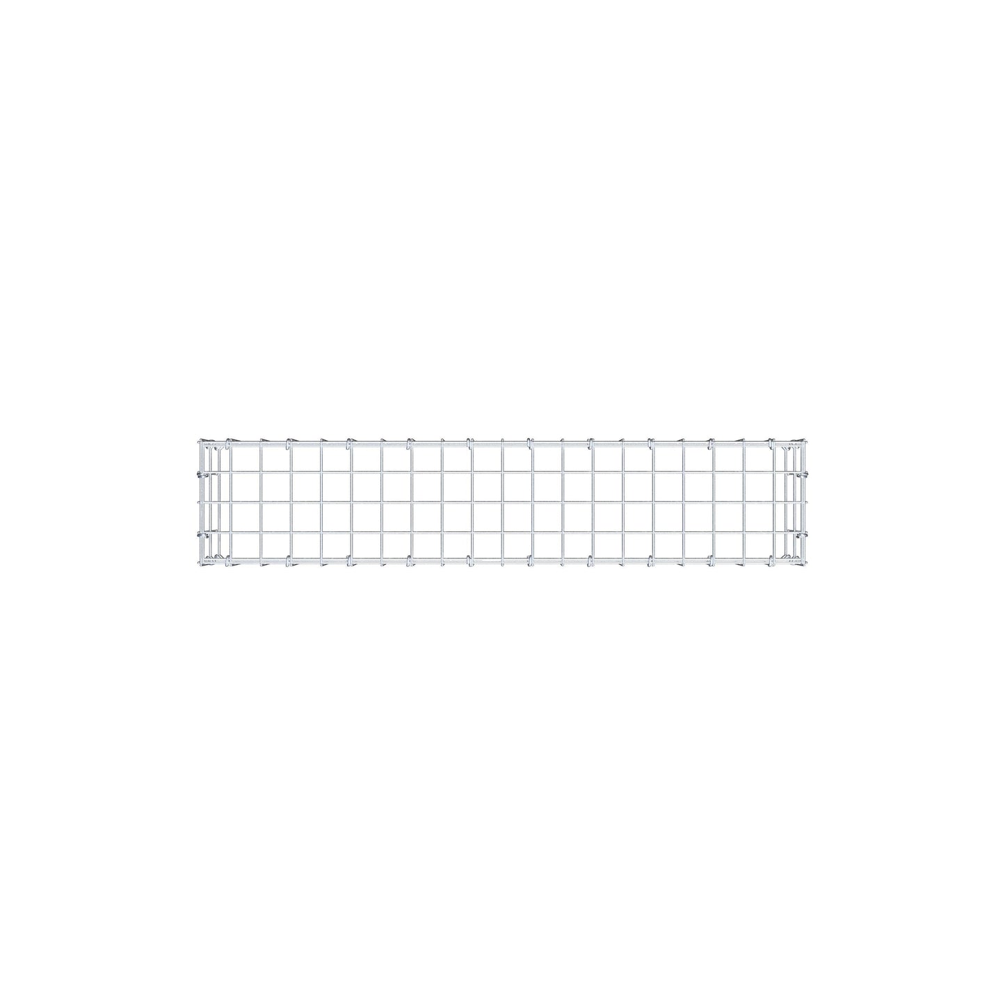 Mounted gabion type 3 100 cm x 20 cm x 20 cm (L x H x D), mesh size 5 cm x 10 cm, C-ring