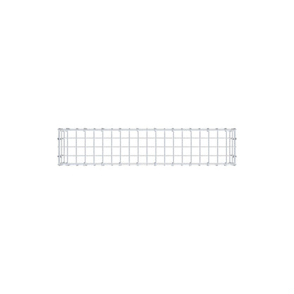 Mounted gabion type 3 100 cm x 20 cm x 20 cm (L x H x D), mesh size 5 cm x 10 cm, C-ring