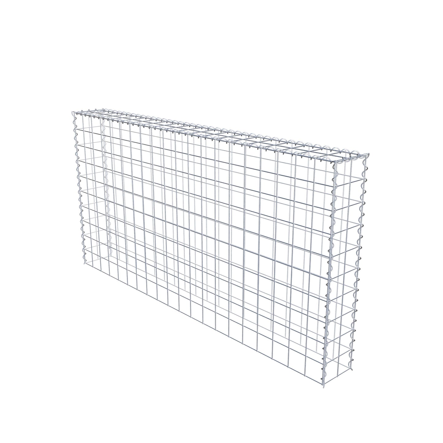 Gabião Tipo 3 200 cm x 100 cm x 20 cm (C x A x P), malhagem 10 cm x 10 cm, espiral