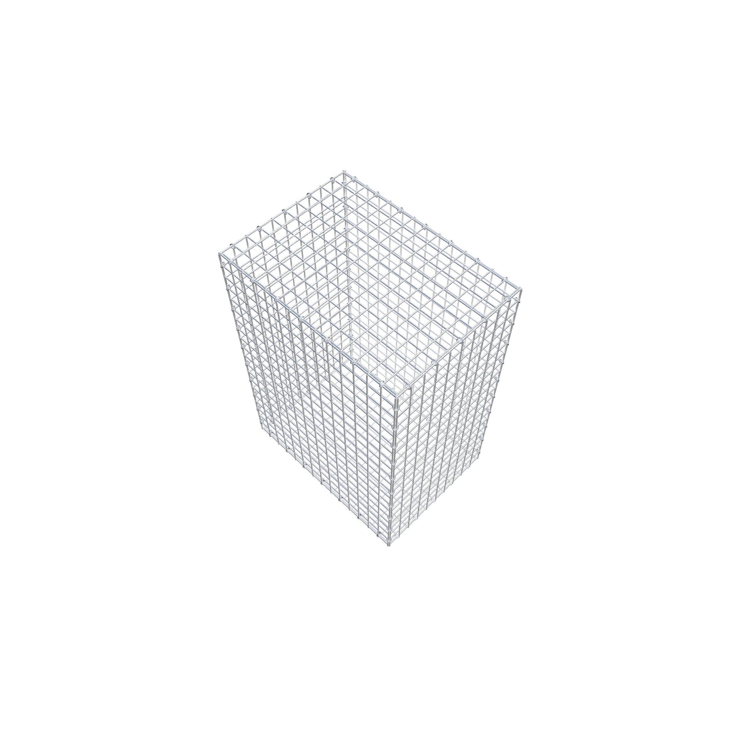 Gavión 100 cm x 70 cm x 50 cm (L x A x P), luz de malla 5 cm x 5 cm, anillo en C