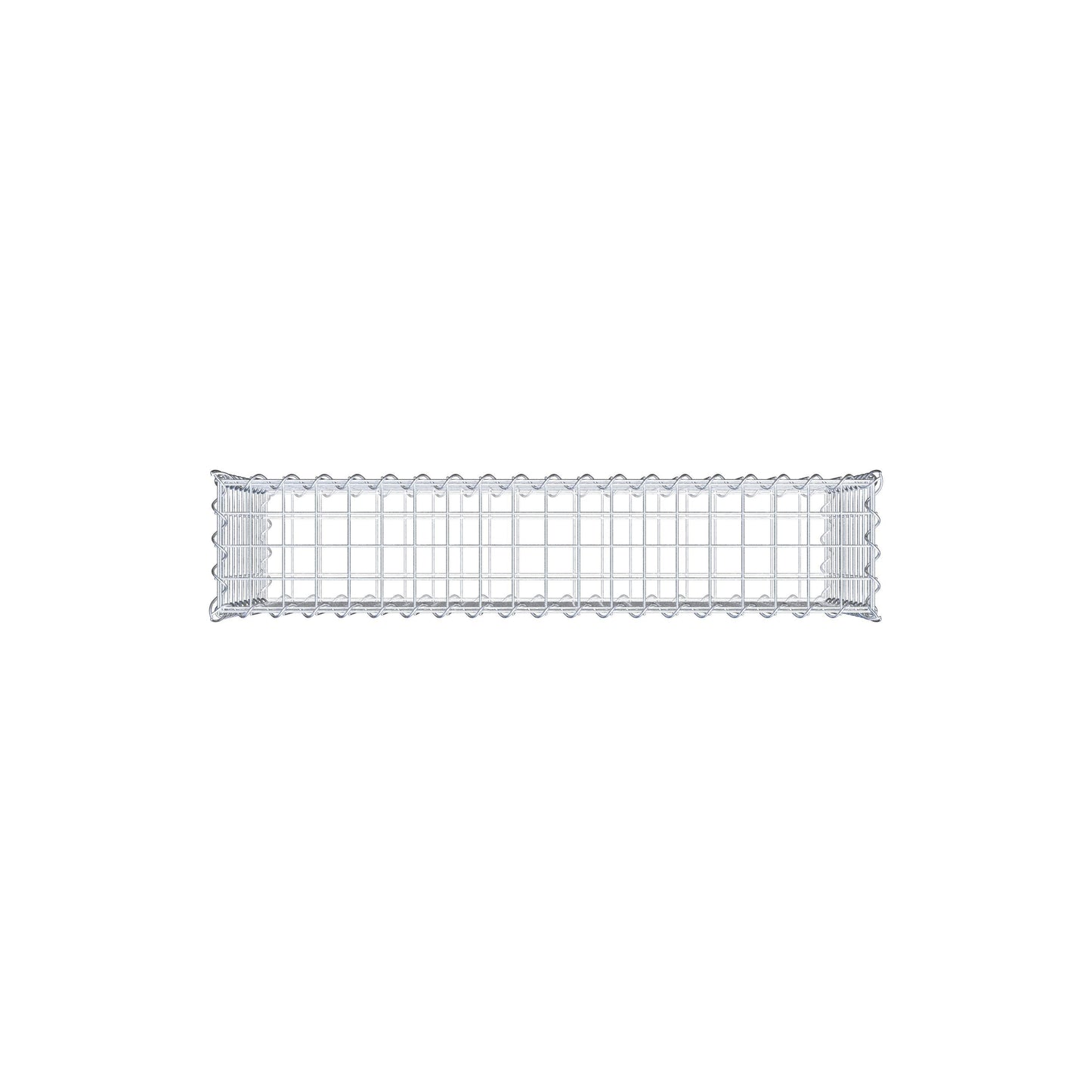 Gabione 100 cm x 50 cm x 20 cm (L x H x T), Maschenweite 5 cm x 5 cm, Spirale