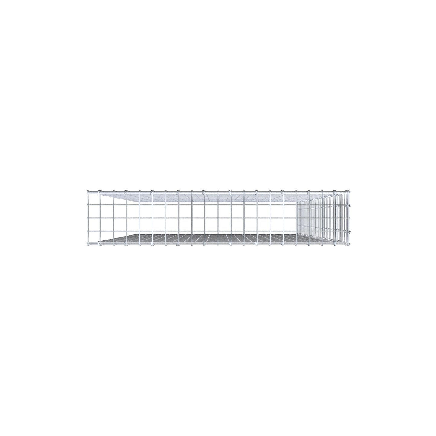 Extra gabion typ 4 200 cm x 100 cm x 20 cm (L x H x D), maskstorlek 5 cm x 5 cm, C-ring