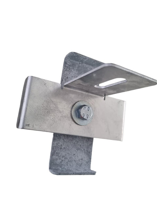 Klem met hekbeugel Maaswijdte 10 x 10 cm, gegalvaniseerd