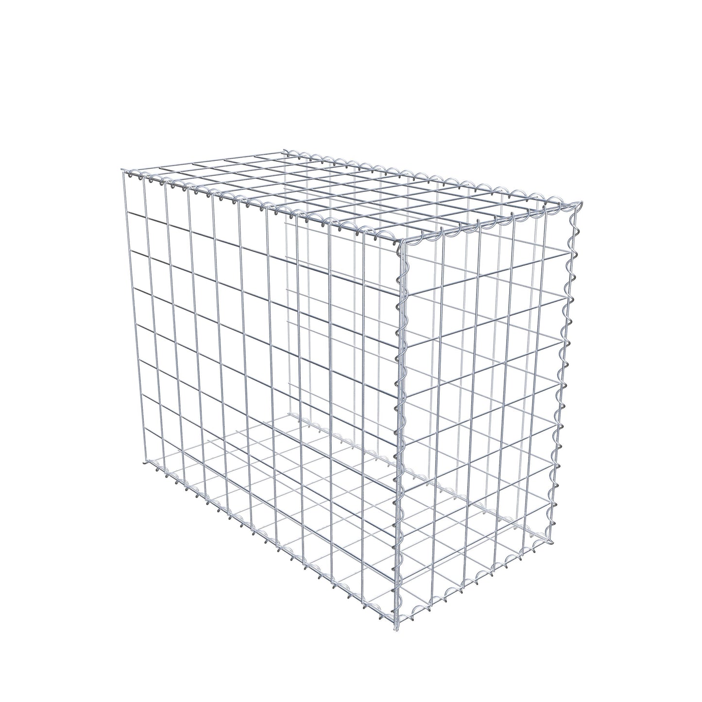 Anbaugabione Typ 2 100 cm x 80 cm x 50 cm (L x H x T), Maschenweite 10 cm x 10 cm, Spirale