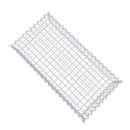 Gabião 100 cm x 20 cm x 50 cm (C x A x P), malhagem 5 cm x 5 cm, espiral
