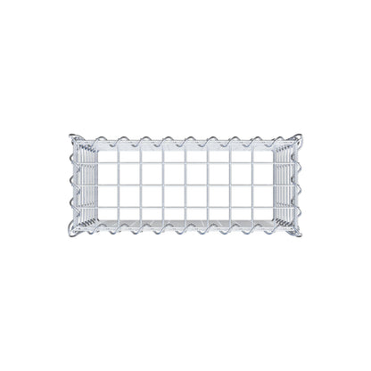 Gavión adicional tipo 3 50 cm x 40 cm x 20 cm (L x A x P), malla 5 cm x 5 cm, en espiral