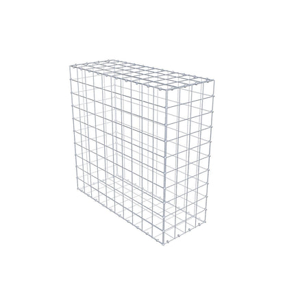 Gabion 100 cm x 100 cm x 40 cm (L x H x D), maskestørrelse 10 x 10 cm, spiralring