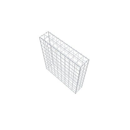 Gabião 100 cm x 90 cm x 20 cm (C x A x P), malhagem 10 cm x 10 cm, anel C