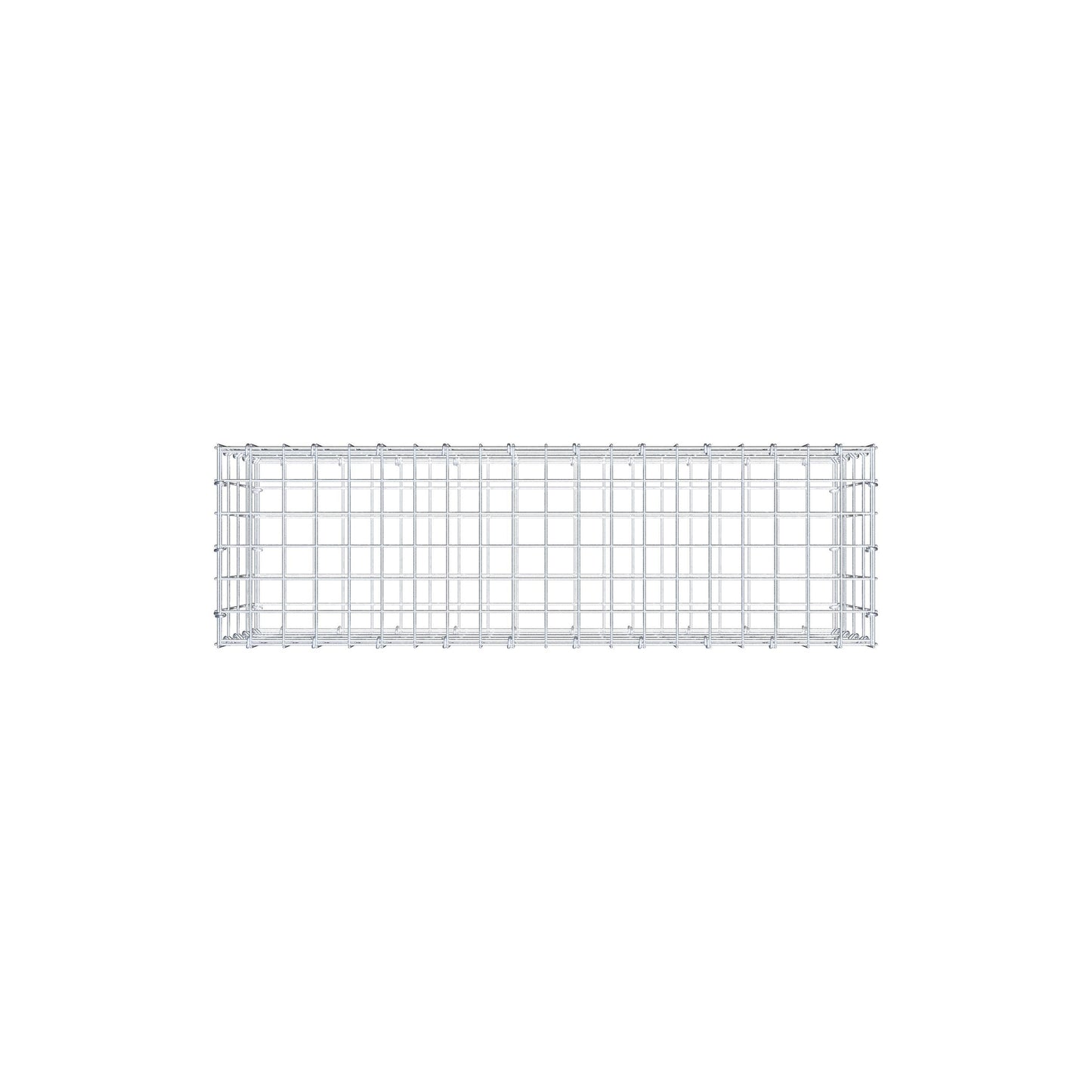 Schanskorf 100 cm x 40 cm x 30 cm (L x H x D), maaswijdte 5 cm x 10 cm, C-ring