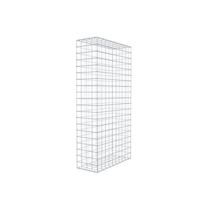 Gabione 200 cm x 100 cm x 40 cm (L x H x T), Maschenweite 10 cm x 10 cm, C-Ring