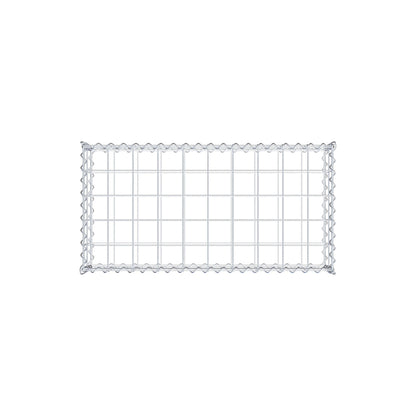 Gabion 100 cm x 20 cm x 50 cm (L x H x D), maskestørrelse 10 cm x 10 cm, spiral