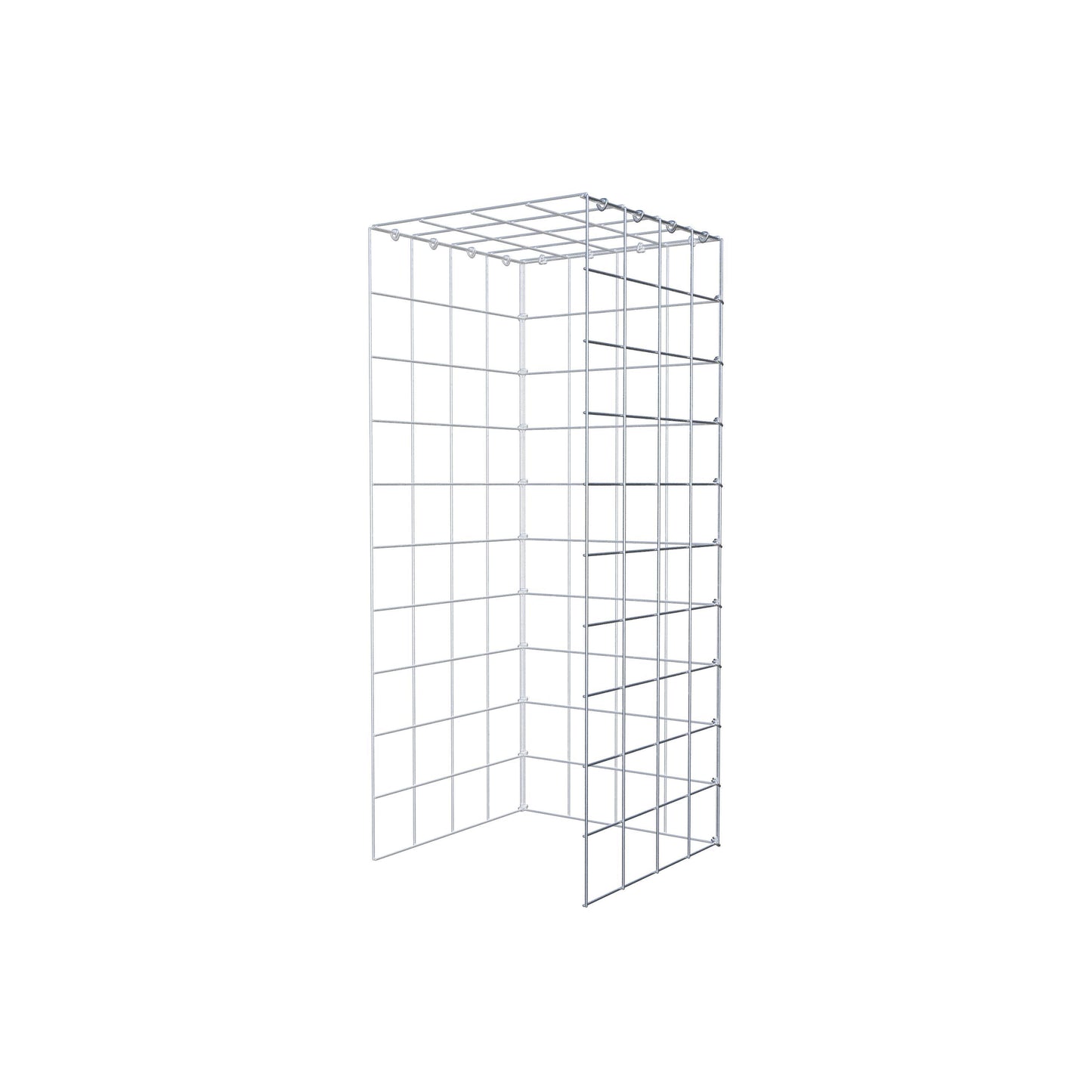 Anbaugabione Typ 4 100 cm x 40 cm x 40 cm (L x H x T), Maschenweite 10 cm x 10 cm, C-Ring