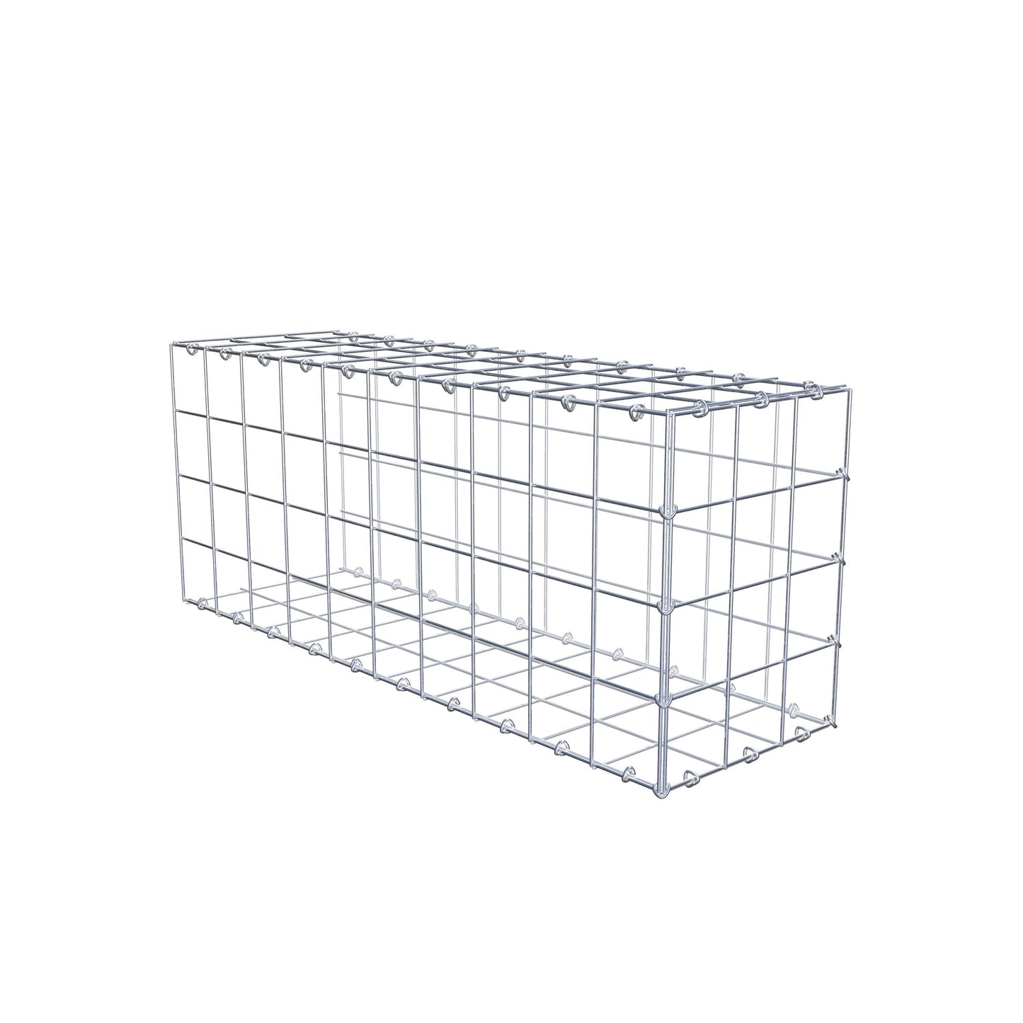 Type 2 oplegkorf 100 cm x 40 cm x 30 cm (L x H x D), maaswijdte 10 cm x 10 cm, C-ring